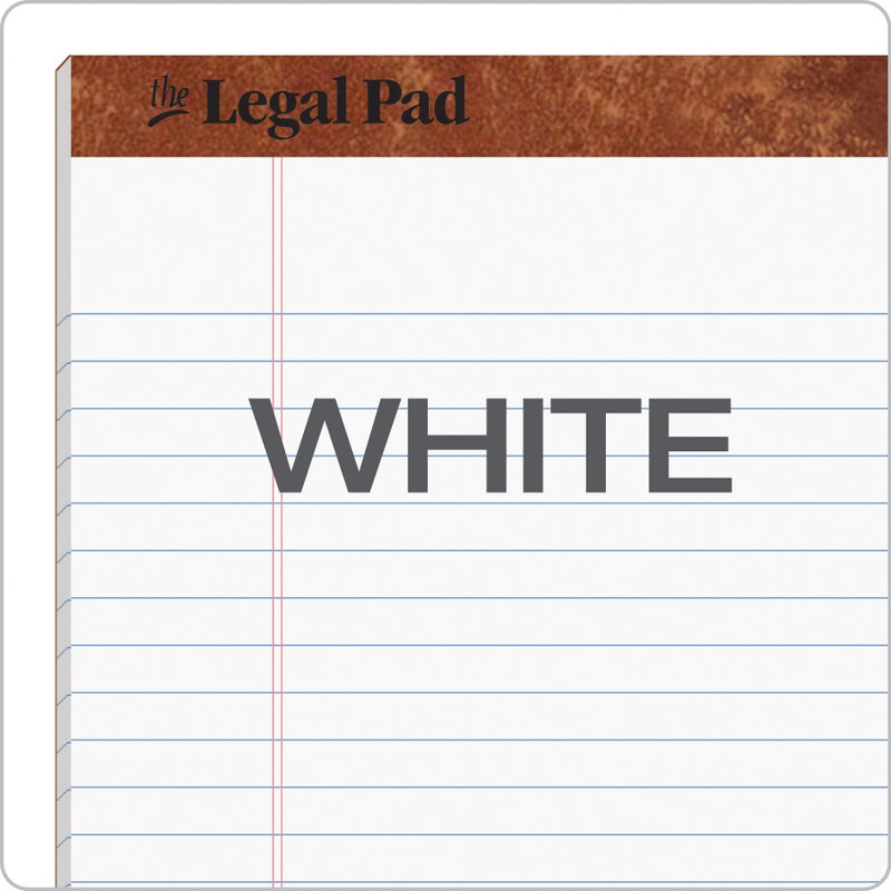 TOPS The Legal Pad, 8-1/2 x 11-3/4 Inches, Perforated, White, Legal/Wide Rule, 50 Sheets per Writing Pad, 3 Pads per Pack (75337) - Image 5