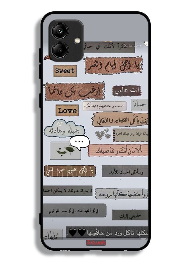 Tolwak Samsung Galaxy A04e Protective Case Cover Arabic Love Quotes - Image 1