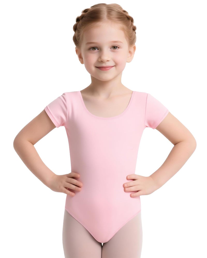 iMucci Short Sleeve Leotards for Girls Ballet Leotard Gymnastics Leotards for Girls Dance Leotard for Toddler Ballerina Kids Outfits 2-14 Years - Image 1