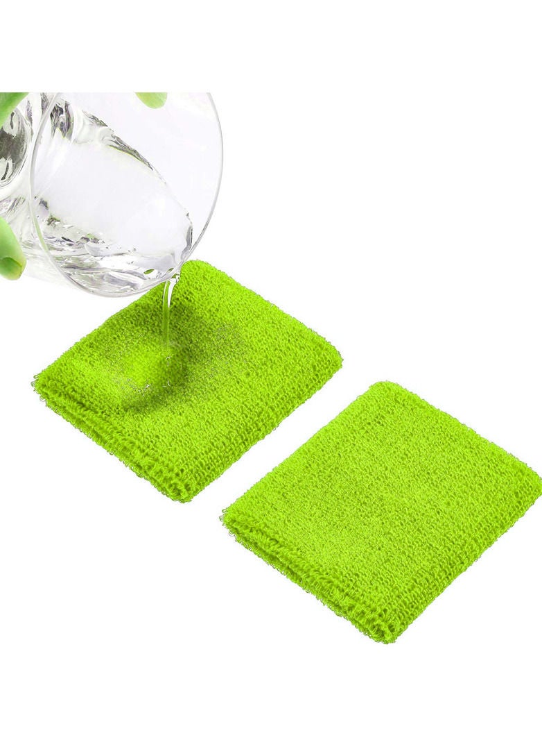 Spall Direct Absorbent Wrist Sweatbands for Athletic Men and Women - 6 Pcs Tennis Wrist Sweat Bands for Gym & Running-Wicking Wristbands for Exercise - Image 3