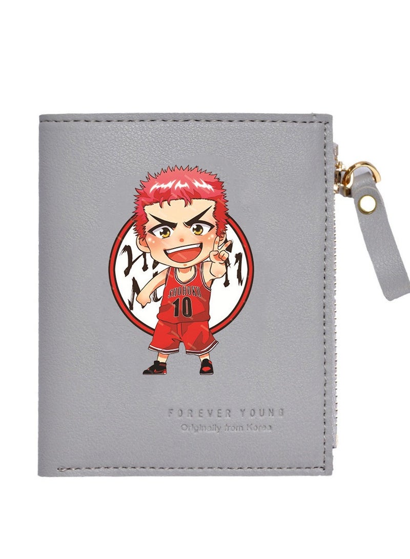KUYING Slam Dunk, Student Card Bag, Leather Wallet 