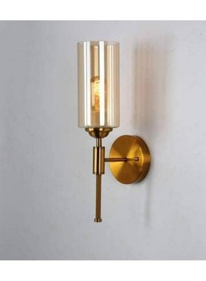 kinis Luster American Style Wall Sconces, Bedside Wall Lamp Wall Mount Light with Bell Head Metal Shade for Living Room Bedside Bedroom Indoor Doorway, Gold (Pack of 2, Without Bulb) - Image 2