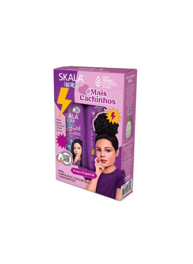 بيوتي فورميلاز مجموعة شامبو وبلسم للشعر المجعد من ميس كاشينهوس للأطفال، 2 × 325 مل - Image 1