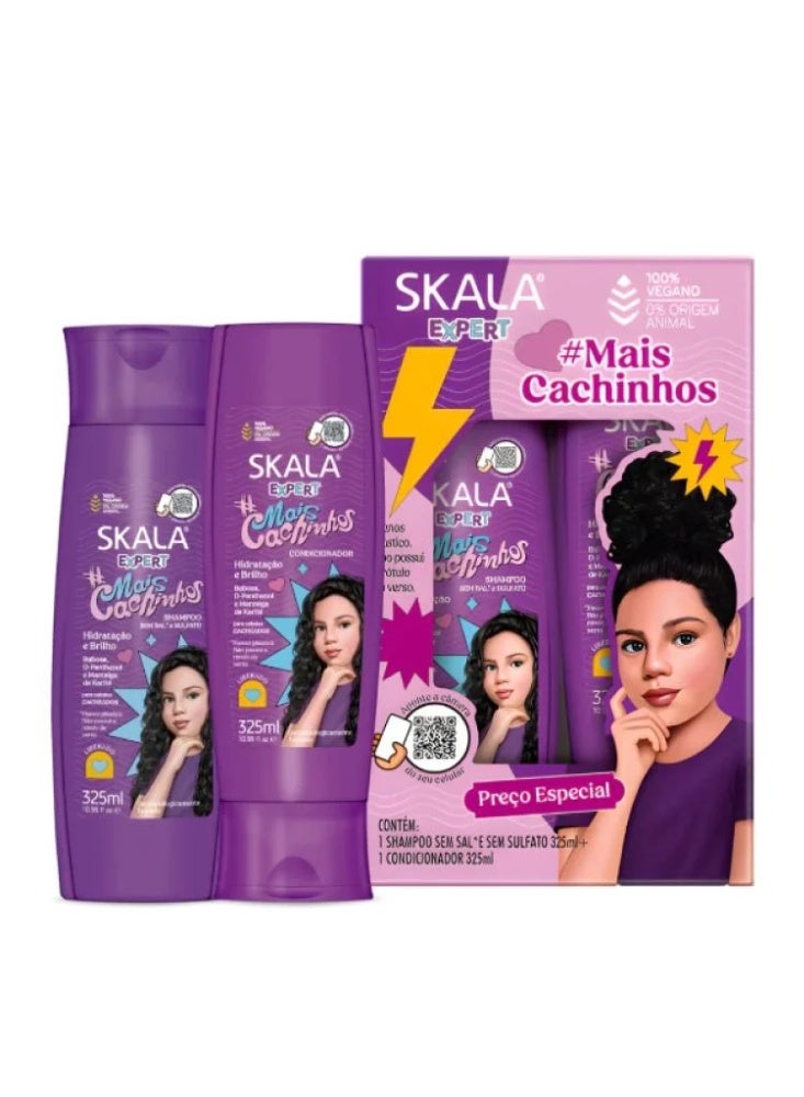 بيوتي فورميلاز مجموعة شامبو وبلسم للشعر المجعد من ميس كاشينهوس للأطفال، 2 × 325 مل - Image 2