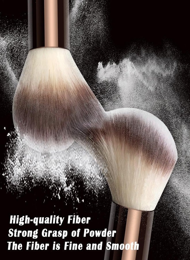 HGHDBT 57Pcs Brown Makeup Brushes Set Professional with Case Premium Synthetic for Foundation Concealer Blush Eye Shadow Powder Eye & Face Make up Brush Kit with Beauty Blender Sponge Set Tools - Image 3