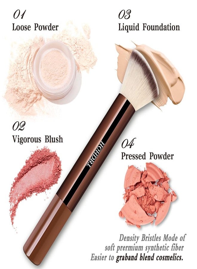 HGHDBT 57Pcs Brown Makeup Brushes Set Professional with Case Premium Synthetic for Foundation Concealer Blush Eye Shadow Powder Eye & Face Make up Brush Kit with Beauty Blender Sponge Set Tools - Image 4