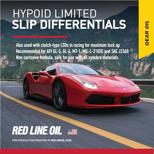 Red Line زيت جير صناعي غير قابل للانزلاق 75W90 من ريد لاين 58304 - 1 كوارت - Image 5
