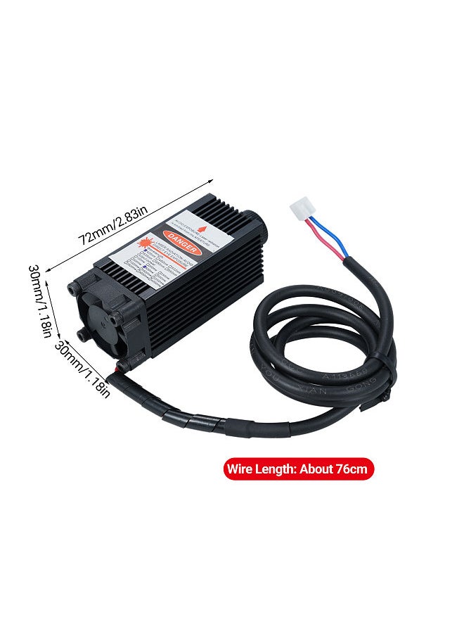 Generic Laser Engraving Module 3PIN Interface Focusable Engraving 450nm 500mw Module Head 12V Blue Violet Light Adjustable Focus  - Image 4