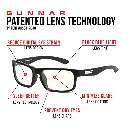 GUNNAR - Premium Gaming and Computer Glasses for Kids (age 12+) - Blocks 35% Blue Light - Cruz, Onyx, Clear Tint - Image 5