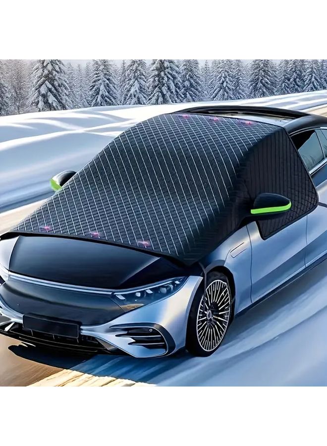 Green Ear 6 Magnets All Season Car Windshield Cover Snow Sun UV Resistant Easy Install - Image 4