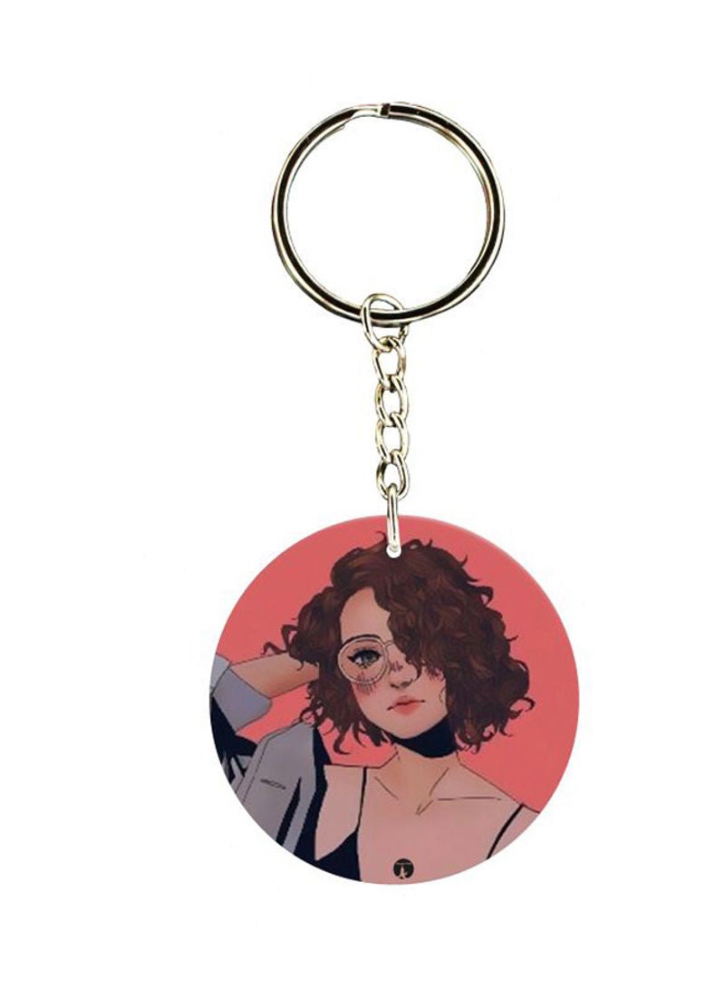 Cartoon Printed Keychain