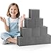 TRENDBOX 24PCS 5 x 5 x 5 Foam Pit Blocks Sponge Cubes Foam Pit Cubes Sponge Blocks for Amusement Park Gymnastics Freerunning and Parkour Courses Drak Gray - Image 2