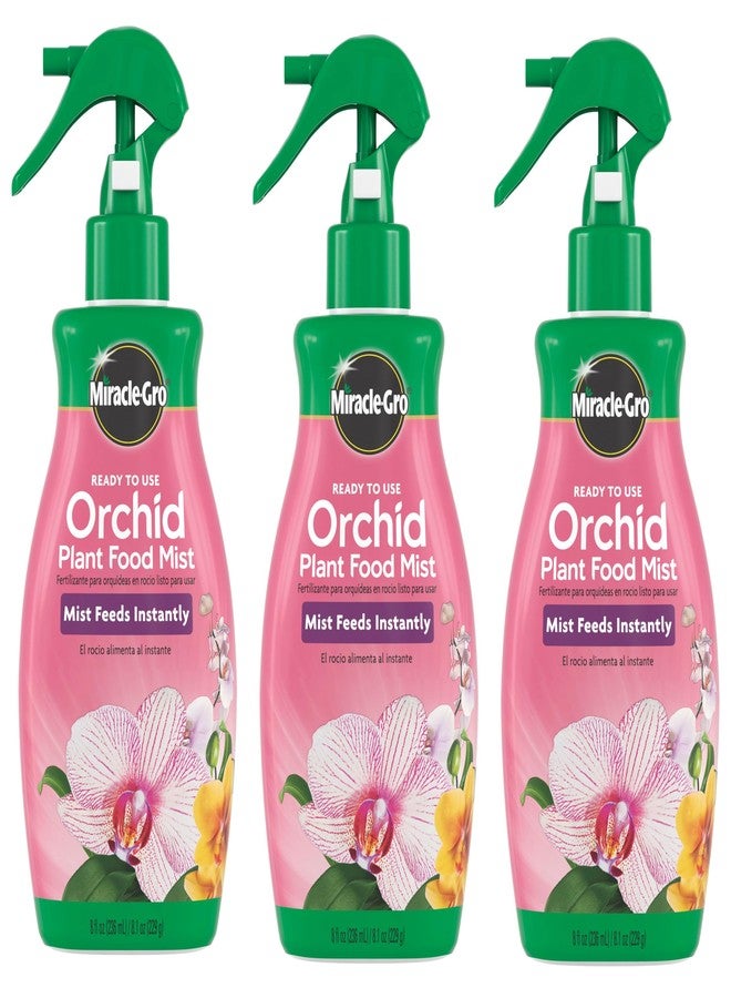 Miracle-Gro Ready to Use Orchid Plant Food Mist, Indoor Orchid Plants, 8 oz, 3-Pack - Image 1