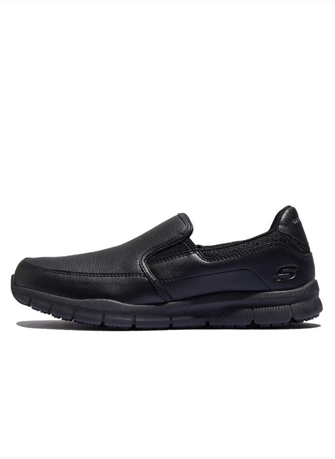 SKECHERS Men's Nampa-Groton Food Service Shoe, Black, 10 - Image 3