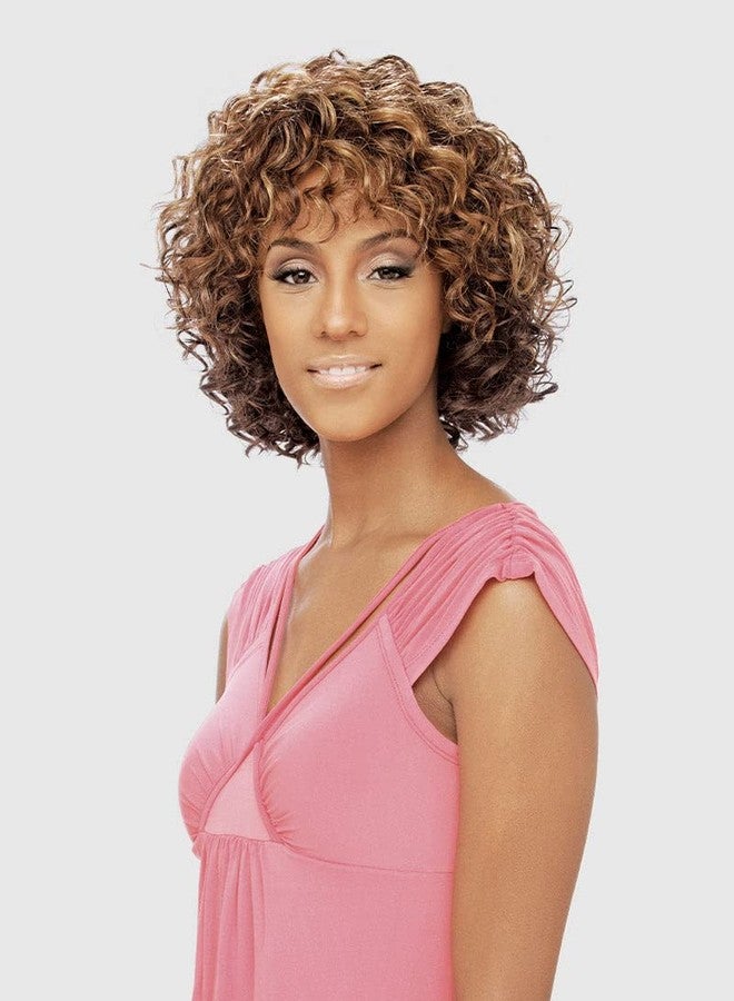 VANESSA Fashion Wigs Short Length Wavy Style with Slight Bangs Synthetic Hair Wig - FREEDA (F2315) - Image 1