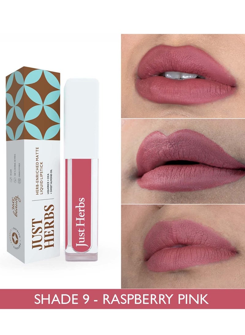 Just Herbs Just Herbs Ayurvedic Creamy Matte Long Lasting Liquid Lipstick  - Image 2