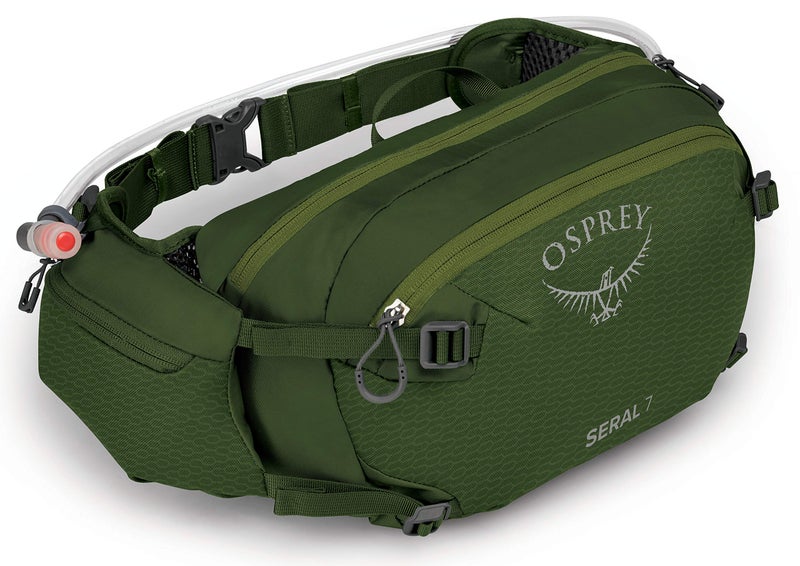 Osprey Seral 7L Unisex Biking Waist Pack with Hydraulics Reservoir, Dustmoss Green - Image 1
