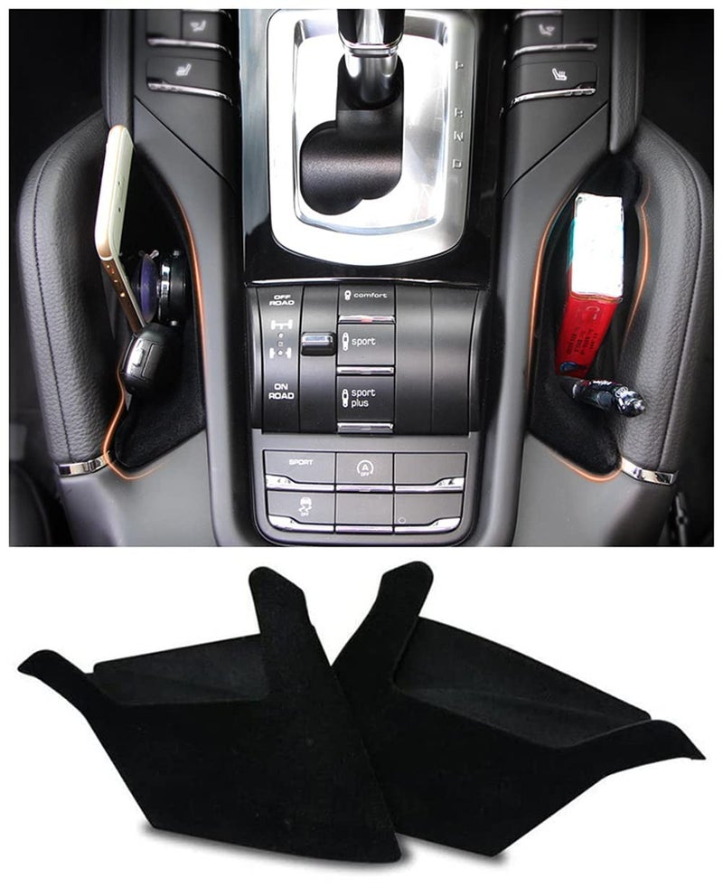 Salusy Interior Car Center Console Seat Side Storage Box Holder Organizer Compatible for Porsche Cayenne 20112018