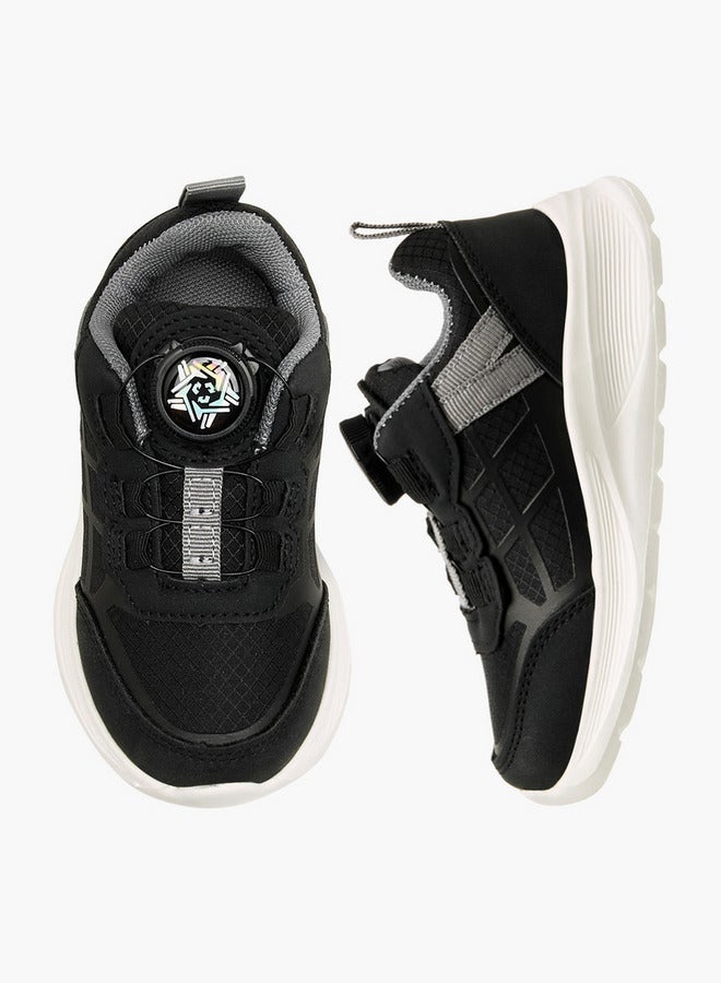 JUNIORS Panelled Sneakers with Rotating Buckle Closure - Image 1
