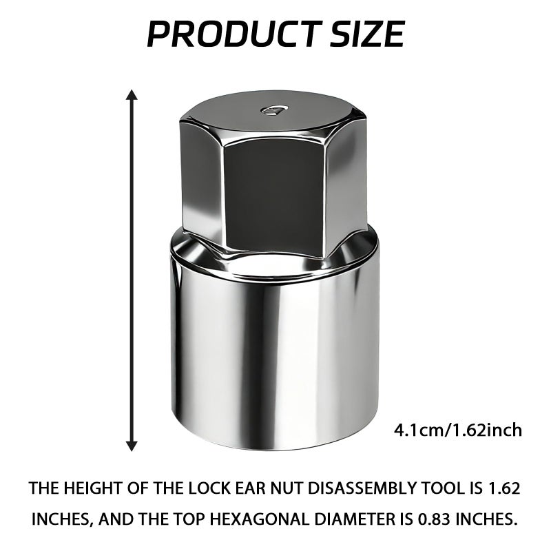 SWQS D-Wheel Locking Lug Nut Removal Tool Key for Toyota, Professional Anti-Theft Lock Nut Remover Socket, Lost Wheel Lock Key Replacement for Tacoma, Camry, Corolla, Tundra, Automotive Tools - Image 2