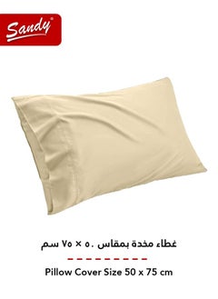 Sandy Sandy Premium Hotel Quality Flat Sheet and Pillow Case, Bed Sheet 2 Pieces Set, Soft & Breathable and Cooling, Extra Twin Size 243 x 167 cm, Sand  - Image 4