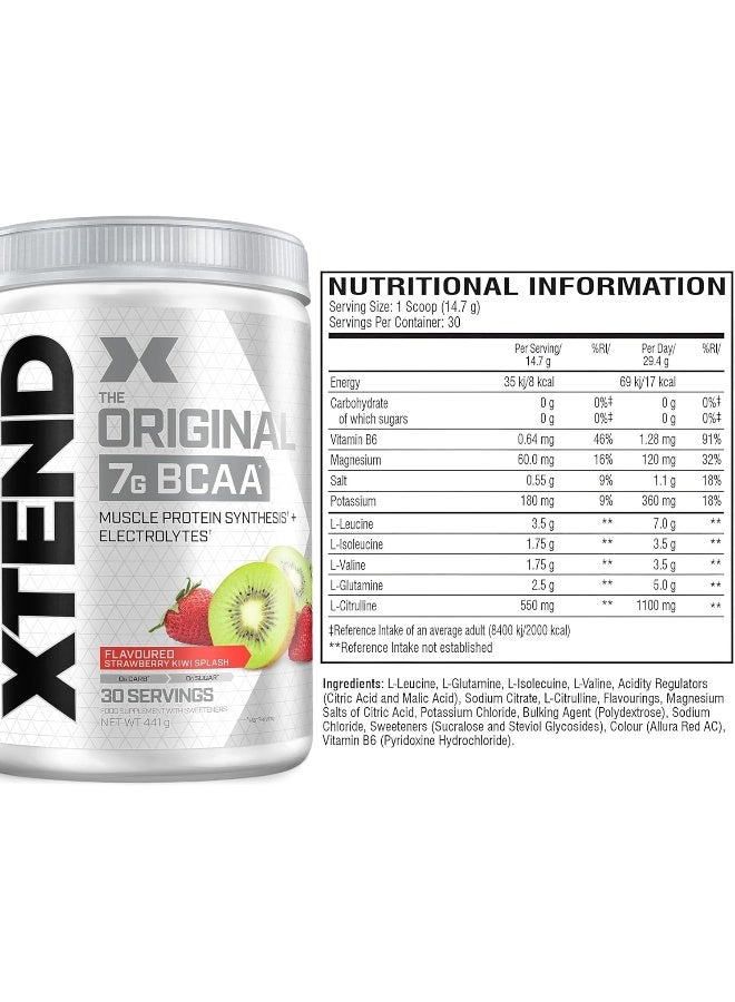 XTEND Original Bcaa Powder Strawberry Kiwi Splash - Image 3