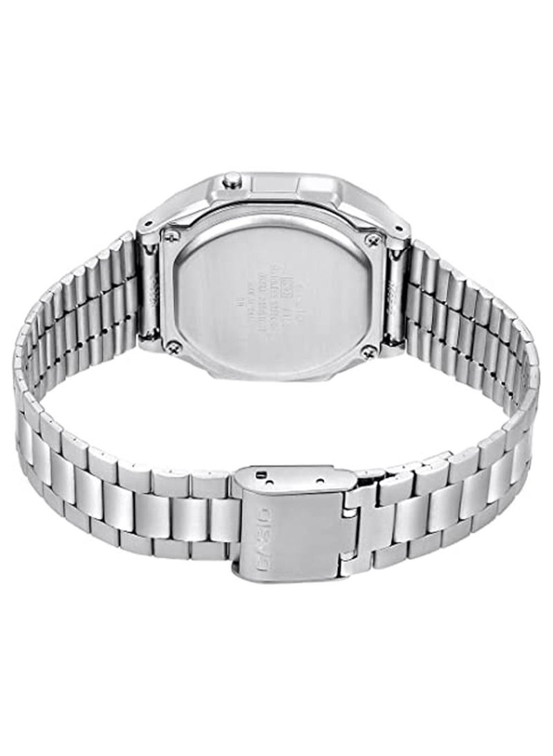 كاسيو Men's Stainless Steel Digital Watch A168WA-1WDF - 36 mm - Silver - Image 2
