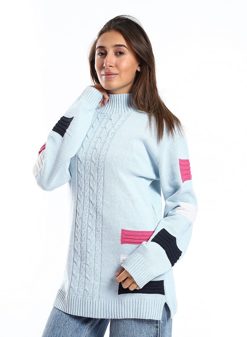 Caesar Wool women Pullover With Multi Design - Image 2