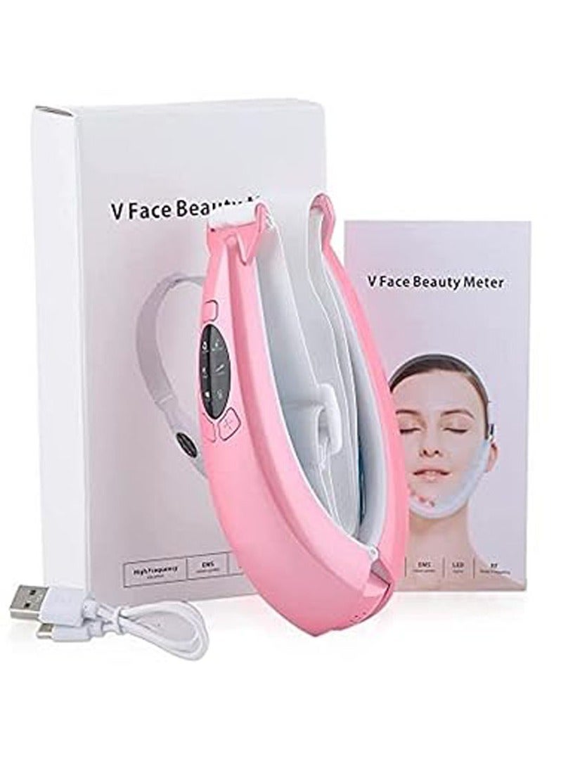 general Electric V Face Beauty Meter USB 8 Speed V Face Shaping Massager V-Face Lifting Repair Protection Red Blue Light Promotes Metabolism Improves - Image 1