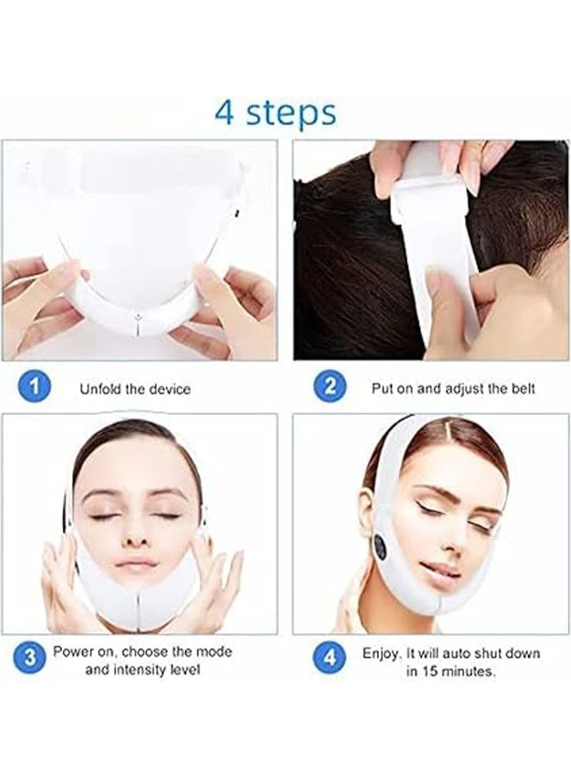 general Electric V Face Beauty Meter USB 8 Speed V Face Shaping Massager V-Face Lifting Repair Protection Red Blue Light Promotes Metabolism Improves - Image 4