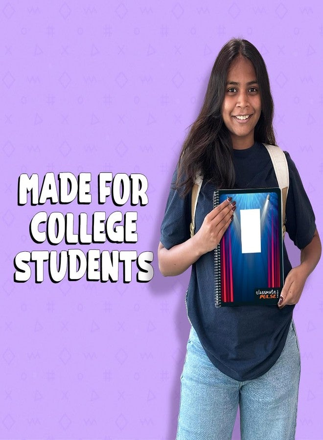 Classmate Pulse 6 Subject Notebook - Single Line, 300 Pages, Spiral Binding, 240mm*180mm - Image 5