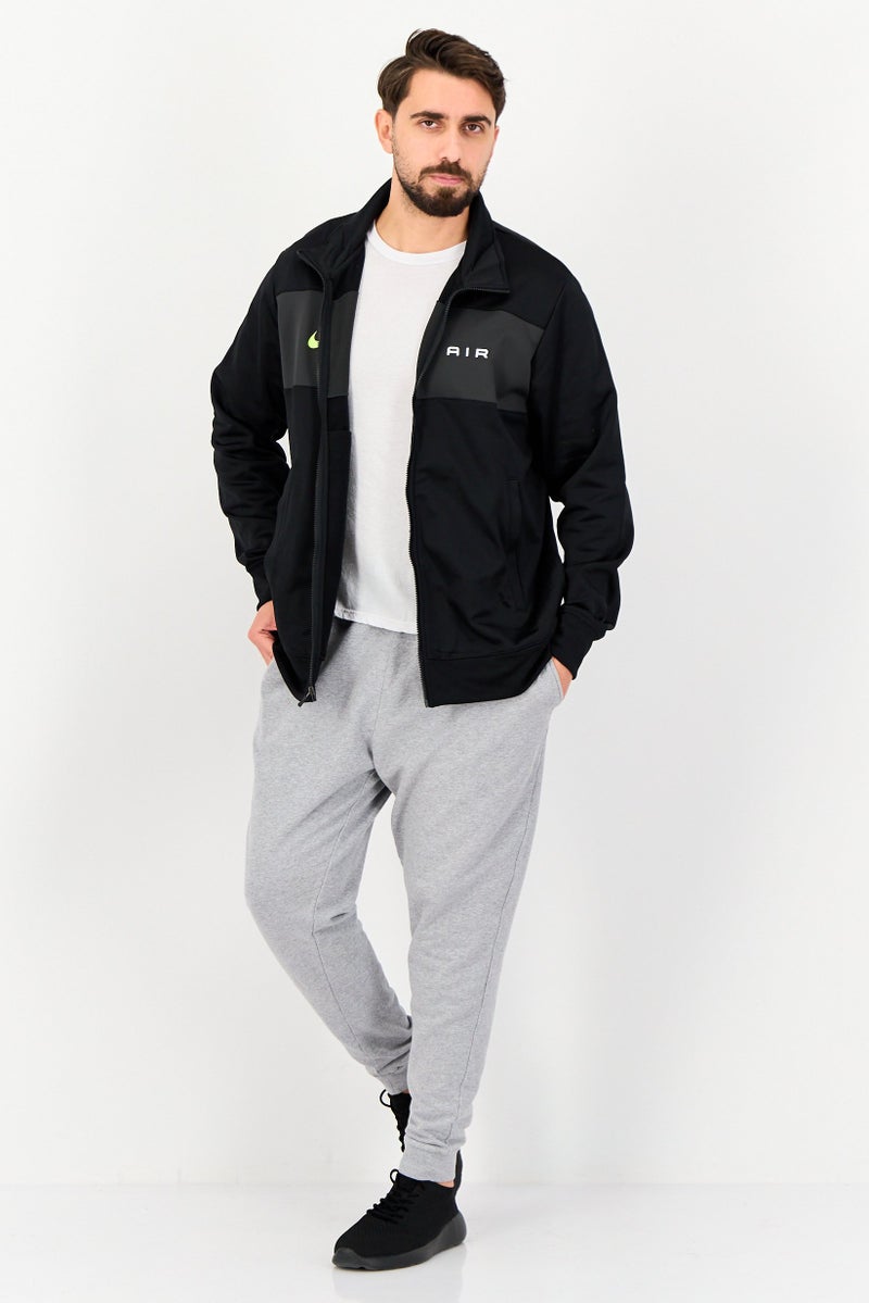 Nike جاكيت تدريب رياضي للرجال بأكمام طويلة، أسود - Image 4