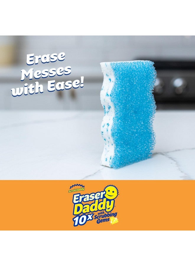 Scrub Daddy Eraser Sponge, Dual-Sided Melamine Scrubber, Temperature Controlled, All Purpose Cleaning, 2ct
