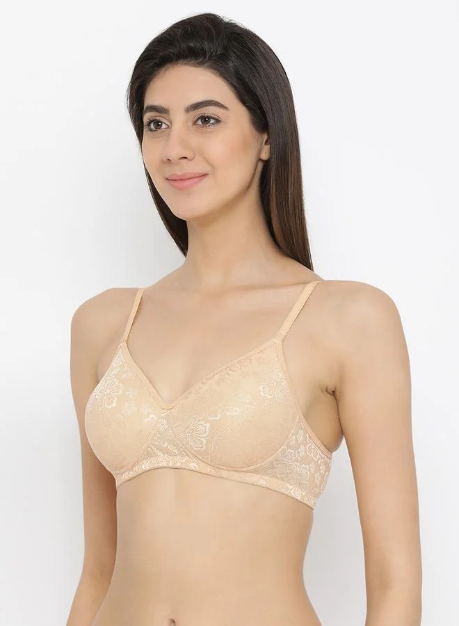 Clovia Padded Non Wired Lace Full Coverage Bra by Styli
