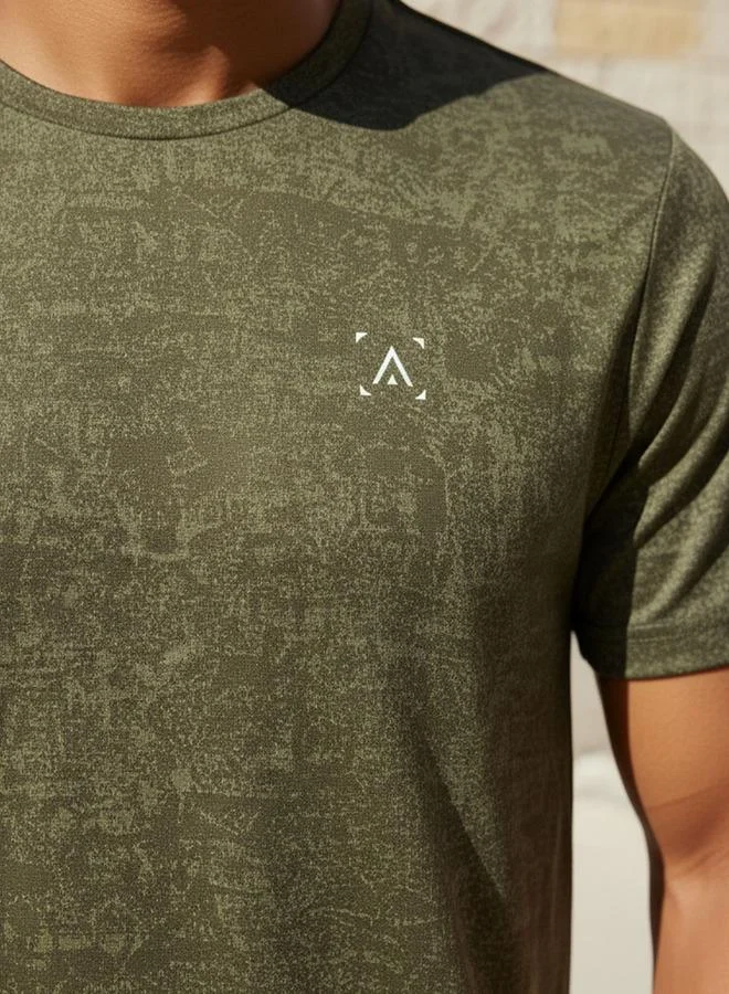 Splash Active  Men Textured Performance T-shirt for Men | Best Price UAE