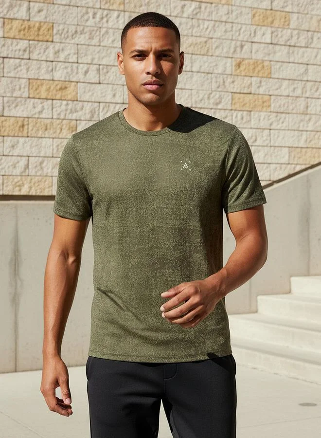 Men Textured Performance T-shirt