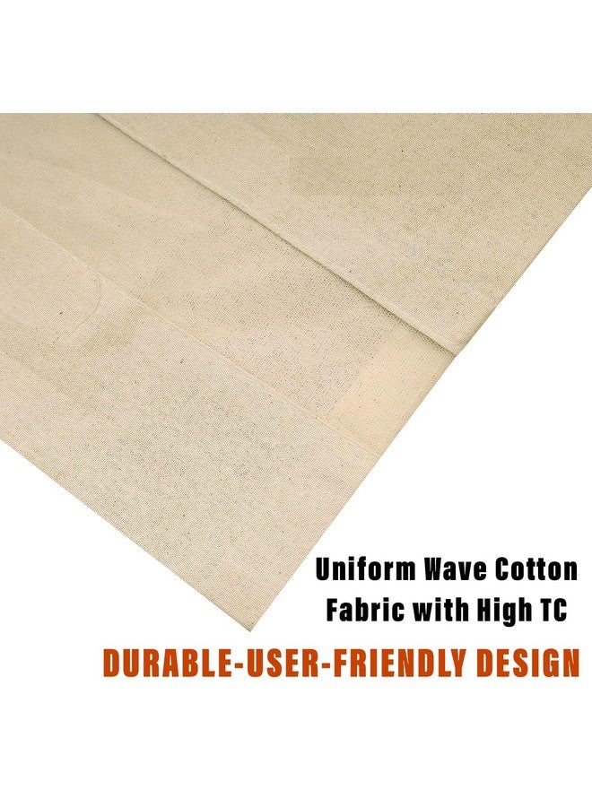 Kuber Industries Saree Bags | Clothes Bags for Storage | Cotton Wardrobe Organizer | Mesh Window Cloth Storage Bags Set | Single Packing Saree Bags | Pack of 5 | Cream - Image 4