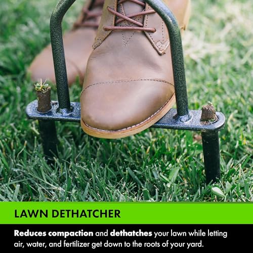 Yard Butler Manual Lawn Coring Aerator, ID-6C - Lawn Care Tool for Aerating - Long-Handled - Power-Coated Steel Construction - Comfortable Cushioned Handles Garden Tool - Easy to Use - Image 5
