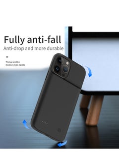 GULFLINK Wireless Protective Charging Case Cover For iphone 14 pro 6800mah Black  - Image 3