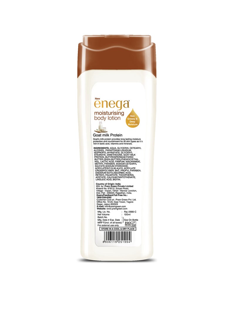 Enega Moisturising Body Lotion-Goat Milk Protein (Non Greasy & Deep Moisture) for All Skin -500 ML (Pack of 1) - Image 2