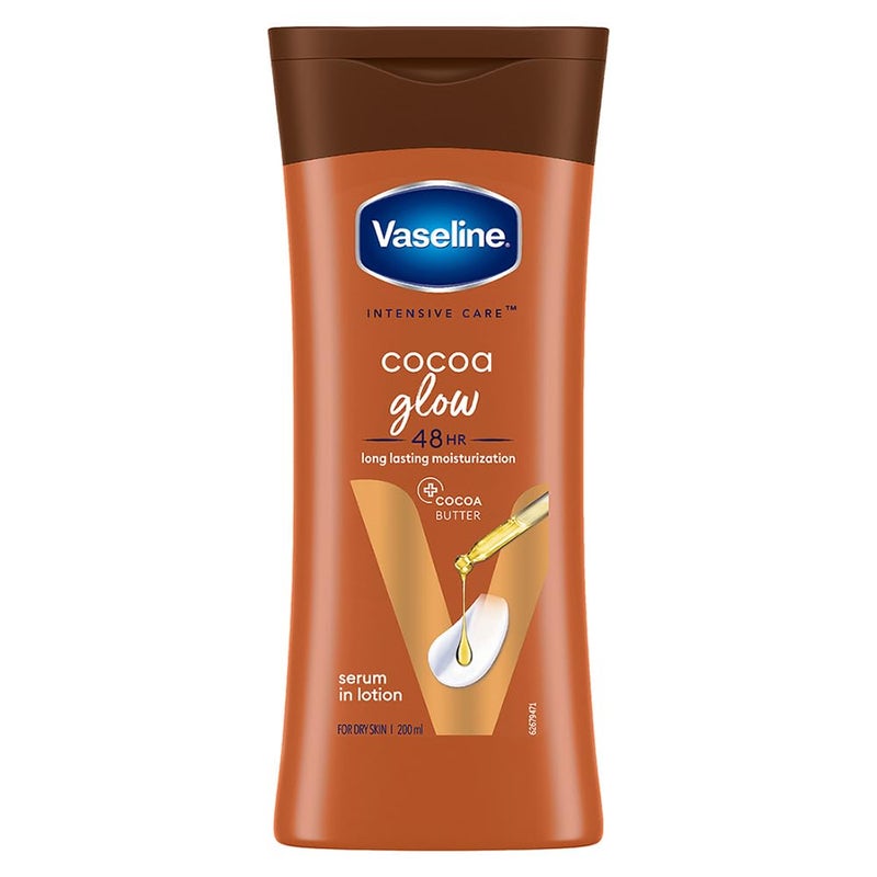 Vaseline Intensive Care Cocoa Glow Body Lotion 200 ml - Image 1