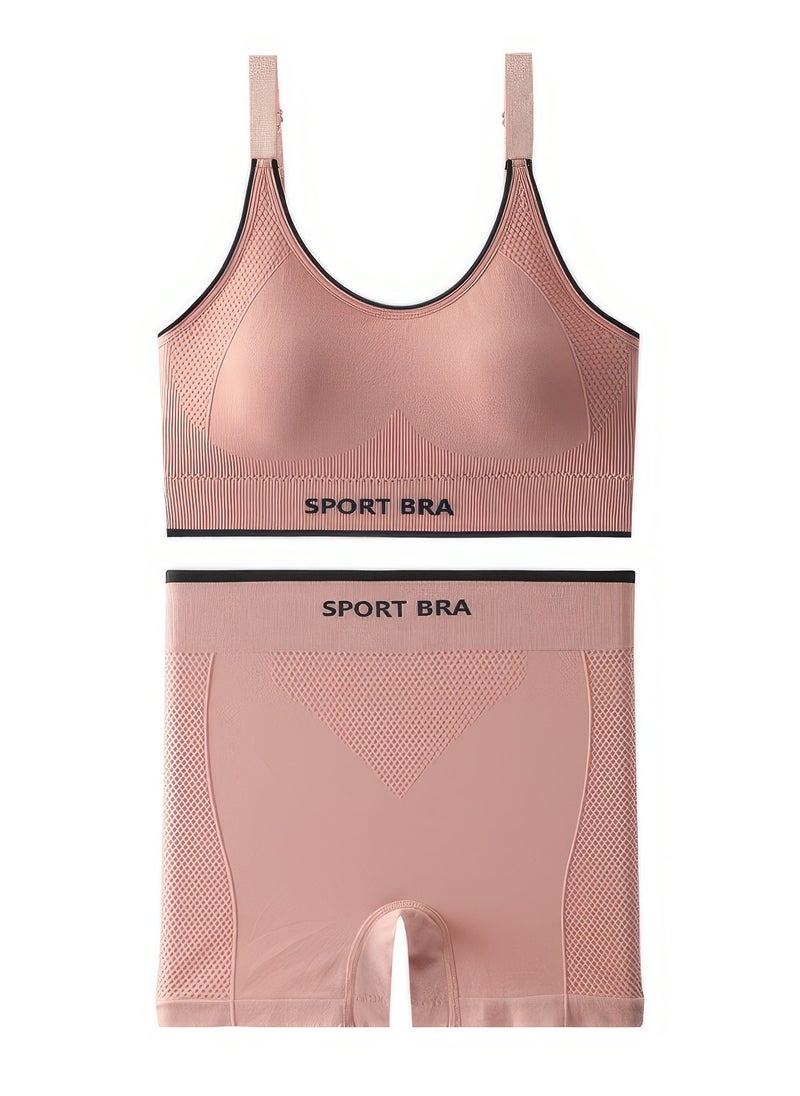 Generic - Women's Pink Sportswear Set, 2-Piece - Image 1