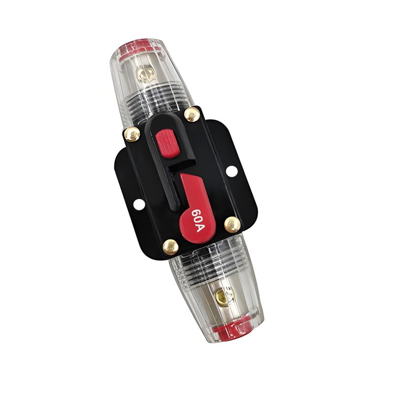 FALVFUN 60 Amp Car Circuit Breaker 12V24V Manual Reset Vehicle Inline Fuse Inverter Waterproof Automotive Power System Protection Accessories Universal for Trolling Motors ATV - Image 3