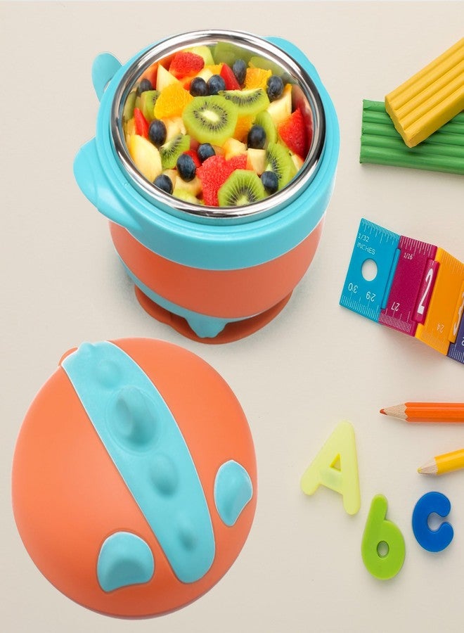 ONE AND ONLY Baby Feeding Bowl Kids Tableware Bowls Food Container BPA-Free 304 Stainless Steel Insulated Bowl Non-Spill Design Multi-Functional Snack/Fruit Box 350ML Capacity Safe Feed Storage - Image 3