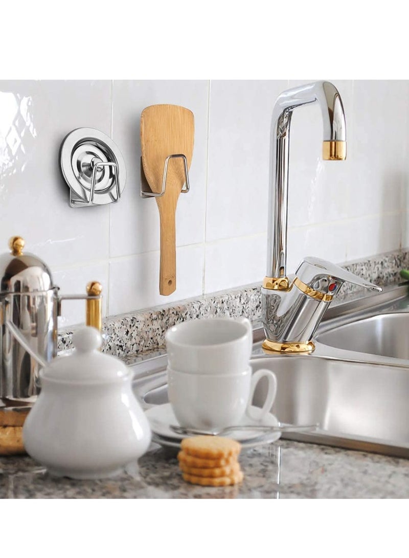 2Pcs Sponge Holder for Kitchen Sink，Strong Adhesive Small Sponge Holder，Sink Holder for Brush and Sponge，Premium Rustproof SUS304 Stainless Steel Rust Proof Waterproof (Silver)  - Image 4