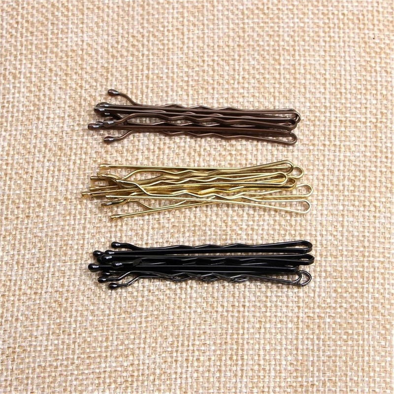 U Pins For Hair Bun 900pcs Hair Grips Multifunctional Reusable Simple Waved U-Shaped Diy Styling Tool For Daily Accessories(Black) - Image 4