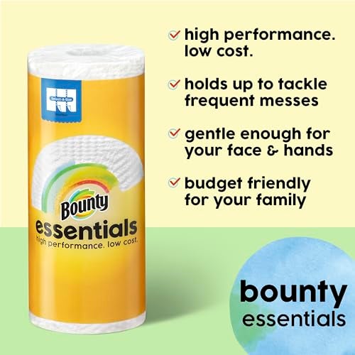 Bounty Essentials Select-A-Size Paper Towels, 6 Double Rolls, White, 108 Sheets Per Roll - Image 2