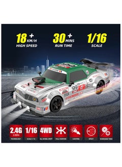 PlayandDream RC Drift Car 1:16 Scale 4WD 18KM/H High Speed Model Vehicle  - Image 2