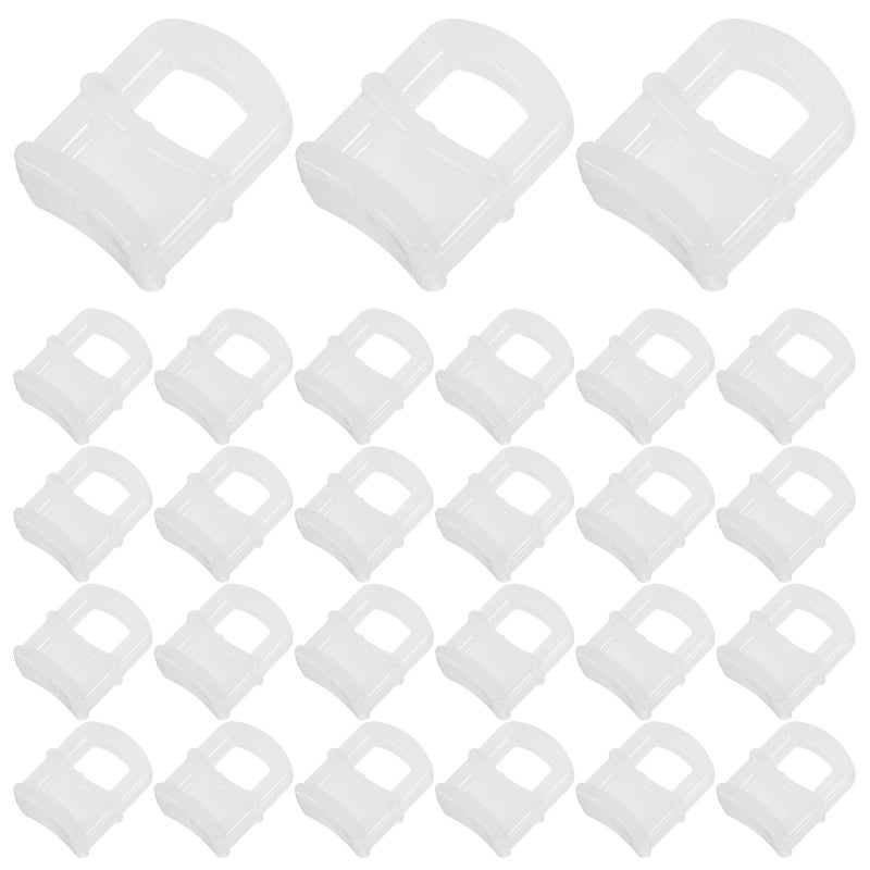 Curtain Track Roller Hooks Smooth Movement Silent Operation For Living Room Bedroom Shower Home Office Car Rv White 150Pcs - Image 1
