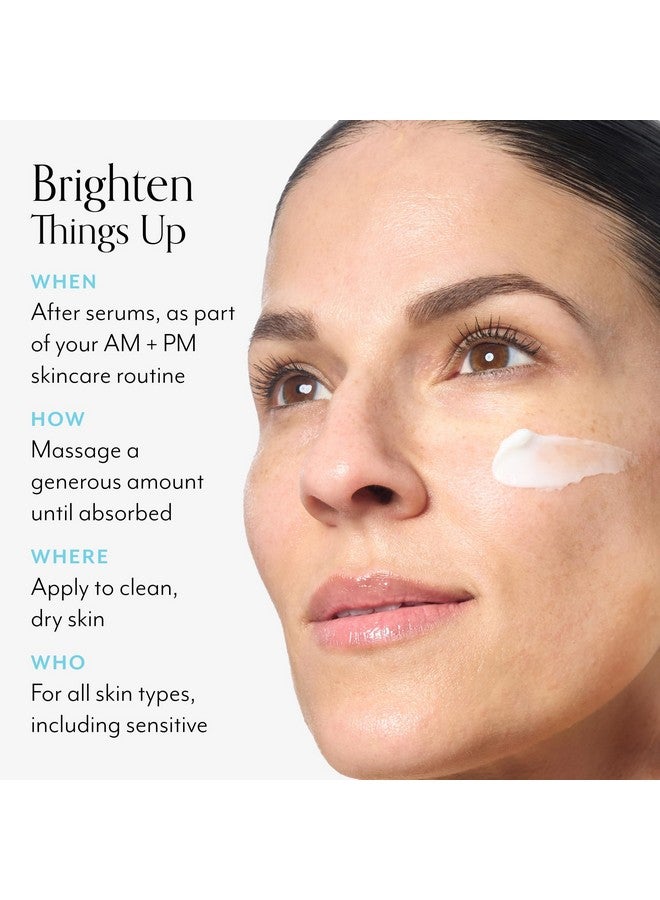 بليس مرطب ثلاثي الببتيد لتفتيح البشرة | فيتامين سي وسكوالين | كريم مرطب مضاد للشيخوخة للوجه لبشرة مشرقة | نباتي نظيف وخالٍ من القسوة على الحيوانات، 1.7 أونصة سائلة